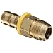 Anderson Metals Brass Push-On Hose Fitting, Connector, Barb x 45 Degree Flare