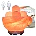 Himalayan Glow Bowl Massage Ball Salt lamp with Wooden Base and Dimmer Switch by WBM