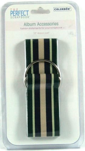 The Perfect Scrapbook Album Accessories 32" Ribbon Belt "Camp Belt" Scrapbook Belt by Colorbok