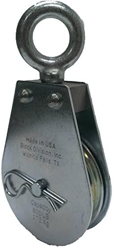 3/8" Cable x 4" Diameter Swivel Eye Snatch Block