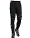 SANTIC Cycling Fleece Thermal Wind Pants Winter Pants Tights-James Black
