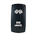 STVMotorsports® Laser Backlit Blue Rocker Switch Side Lights 20A 12V On/Off LED Light