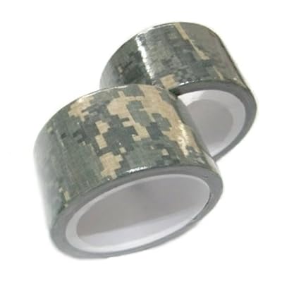 簡単に迷彩加工 ◆お得な10m2本セット◆カモフラージュテープ 布テープ ACU ウッドランド アーミーテープ 銃 サバイバル装備品 自転車 などのカスタマイズに! ≪ミリタリースタイル≫