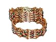 Wedding Gift -2 Gold Plated Meenakari Bangles Set in Ruby Emerald Polki Bangles Bracelets