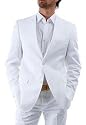 Elegant Two Button Snow White Suit Authentic UMO Cllezion Now On Sale