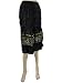 Bollywood Designer Sequin Embroidered Black Crinkle Cotton Skirt 28
