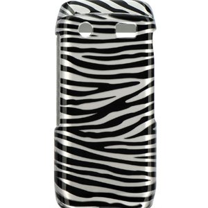 Plastic Protector Case (Silver/Black Zebra Design) for BlackBerry Pearl 9100