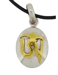 Sterling Silver Gold Plated Locket Prayer Box Om Necklace