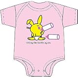 Hitting the Bottle Again Happy Bunny Baby Onesie... by Extreme Halloween, Inc.