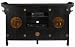Wuchow Wide screen Tv Stand With Drawer And Wood Doors, 36H WOOD-DOOR, ANTIQUE BLACK