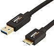AmazonBasics USB 3.0 Cable - A-Male to Micro-B - 3 Feet (0.9 Meters)