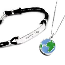 SilverEco Pendant and Chain & Bracelet Combo