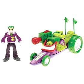  Fisher-Price Hero World DC Super Friends The Joker And Funny Car