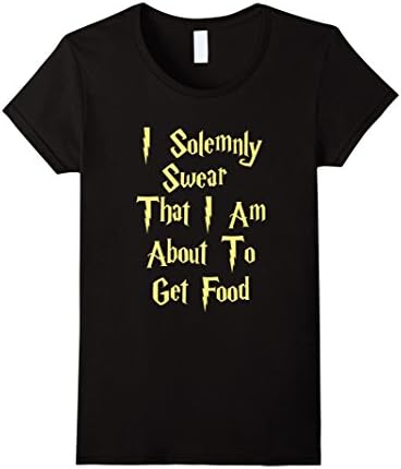Women's I Solemnly Swear That I Am About To Get Food Small Black