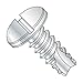 #6 x 5/16" Type 25 Thread Cutting Screws/Slotted/Pan Head/Steel/Zinc (Carton: 10,000 pcs)