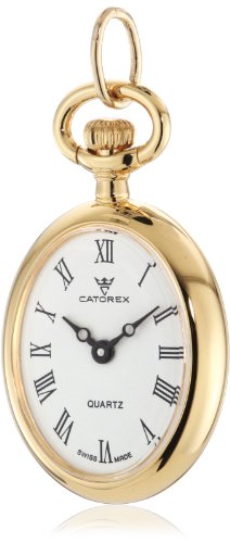 Catorex Womens 570612405110 Les petites 18k Gold Plated Brass Floral Picture Back Pendant Watch Catorex Womens 570612405110 Les petites 18k Gold Plated Brass Floral Picture Back Pendant Watch