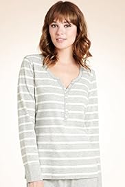 Cotton Rich Striped Pyjama Top