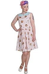   Above the Knee Animal Print Cotton/Polyester Mini Dress  With a Bow(s) and Pearls