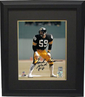 Jack Ham signed Pittsburgh Steelers 8x10 Photo HOF 88 Custom Framed