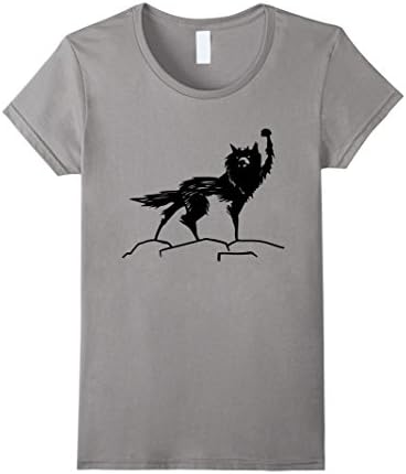Women's Fantastic Mr Fox Wolf Shirt Medium Slate
