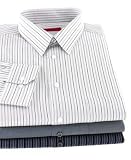 Alfani RED Navy and Grey Fitted Dress Shirts