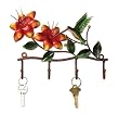 Pack of 4 Hand Sculpted Metal Hummingbird Wall Mounted Keyring Holders 8.75"
