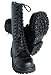 14-Loch Springerstiefel Ranger Stiefel schwarz mit Stahlkappe - Größe 41
