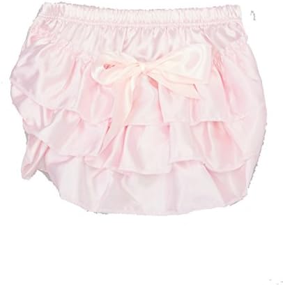 Light Pink Satin Ruffle Bloomers