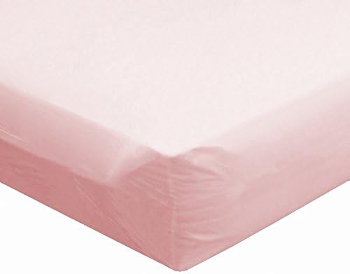 Snoozy Jersey Knit Crib Sheet Featuring Saftey Stay on Corners, Pink, 28" x 52"