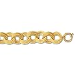 14K Yellow Gold Fancy Link Bracelet - 8 inches