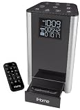 iHome iP39 Kitchen Timer and Alarm Clock Radio Speaker System for iPhone/iPod (Silver)