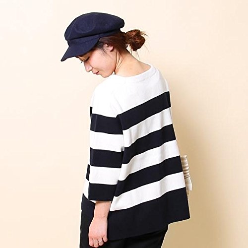 コーエン（レディース）（coen） ミラノリブワイドボーダープルオーバーニット