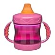 Gerber Graduates BPA Free 2 Pack Fun Grips Soft Starter Spill Proof Cup 2 Handle, 6 Ounce, Horizontal, Colors May Vary