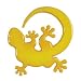 Aufregender Untersetzer GECKO gelb - Pass auf!