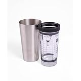 Oenophilia Stainless Steel & Glass Boston Shaker 16 oz