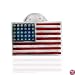 Sterling Silver American Flag Pin