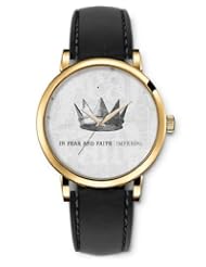 SPRAWL Aanalog Fashion Series Gold Ladies Watches of Genuine Black Leather Strap,Unique Wrist Watch for Women Girls Designed with silver crown