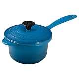 Le Creuset Enameled Cast-Iron 1-1/4-Quart Iron Handle Precision Pour Saucepan, Marseille