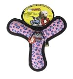 Tuffies Ultimate Bowmerang Purple Leopard Print Dog Toy For Medium to Large Dogs (Purple Leopard Print - 10 inches)