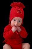 Organic Cotton Two-Piece Long-Sleeve Baby Gift Onesie Set-Red-Stop Global Warming