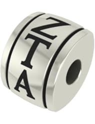 Zeta Tau Alpha Barrel Sorority Bead Charm Fits Most Pandora Style Bracelets Including Pandora, Chamilia, Biagi, Zable, Troll and More. High Quality Bead in Stock for Fast Shipping