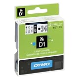 Dymo D1 Tape 12mm Black on white