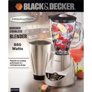 Black and Decker Brushed Stainless 550 Watt Blender by 