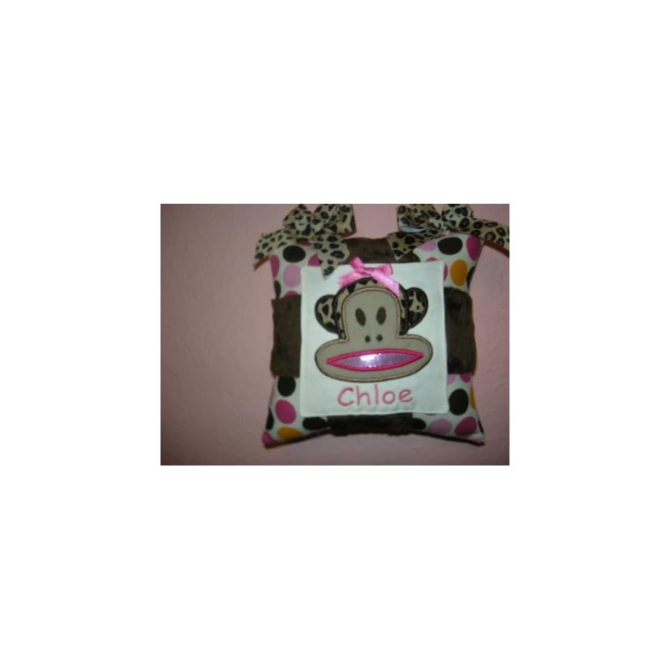 Little Miss Sock Monkey Monogrammed And Appliqued Personalized