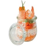 Assheuer & Pott ASS82316 Weck-Glas m. Deckel Set, Mini-Sturz-Form 220 ml, Tulpe - 24 Stück