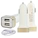 2-Port USB Car Charger Adapter, DMG inKax 2A output for Cell Phone, Smartphone, iPhone, Tablet, MP3 Players, Kindle + 8 Pin Lightning Cable RS.399.00