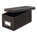 Globe-Weis Fiberboard Index Card Storage Box, 3x5 Inches, Solid Black, (3X5BLA)