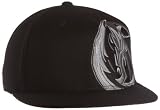 NBA Men's Dallas Mavericks Black Flat Brim Flex Hat - Tx85Z, Small/Medium , Black
