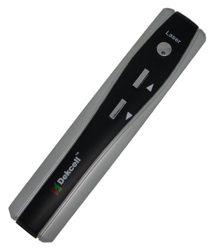 Wireless Laser Presenter Pointer Device With Page Up/Down Function (Black and Silver)