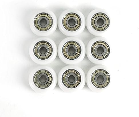 9 Pcs/Pack DIY Pulley Wheel Plastic Pulley Wheel Driven Wheel for 3D Printer Parts